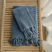 Toalha Majestique de Algodão com Franjas - Casa Ornato