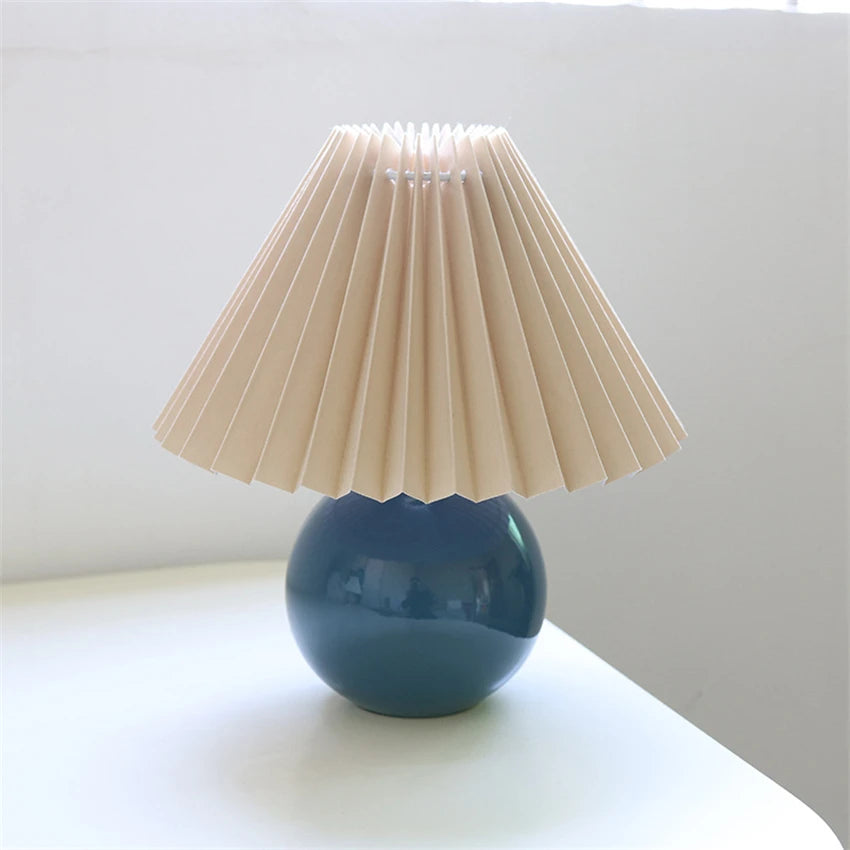 Nordic moderno cerâmica candeeiro de mesa quarto lâmpadas cabeceira led lâmpada cabeceira iluminação casa deco luminárias mesa