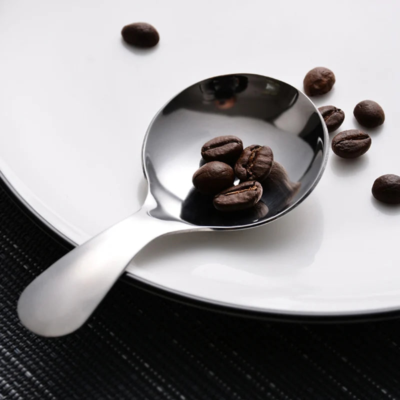 Conjunto de 5 Mini Colheres de Aço Inoxidável Douradas e Prateadas - Casa Ornato