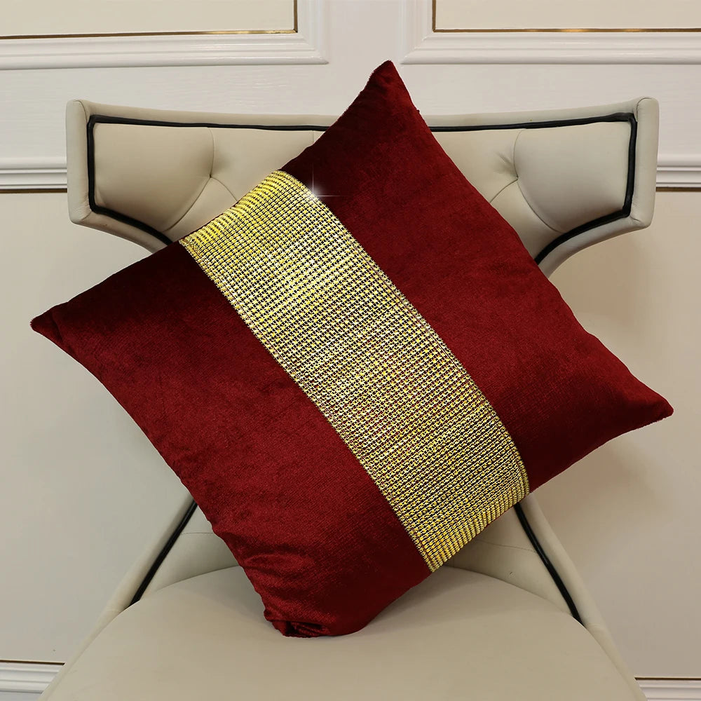 Alta qualidade ouro strass corredor de mesa luxuoso falso flanela diamante corredores de mesa fronha tapete de mesa para casa 1 pçs