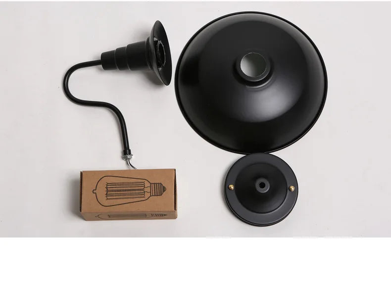 Luminária de parede industrial de loft, luminária led retrô vintage para decoração, estilo americano, para restaurante e sala de estar