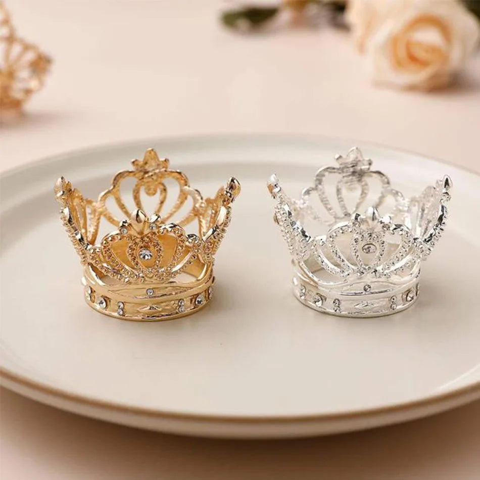3 pçs anéis de guardanapo de ouro strass coroa de natal, fivelas de guardanapo de halloween, para jantar festas de casamento decoração de mesa de jantar