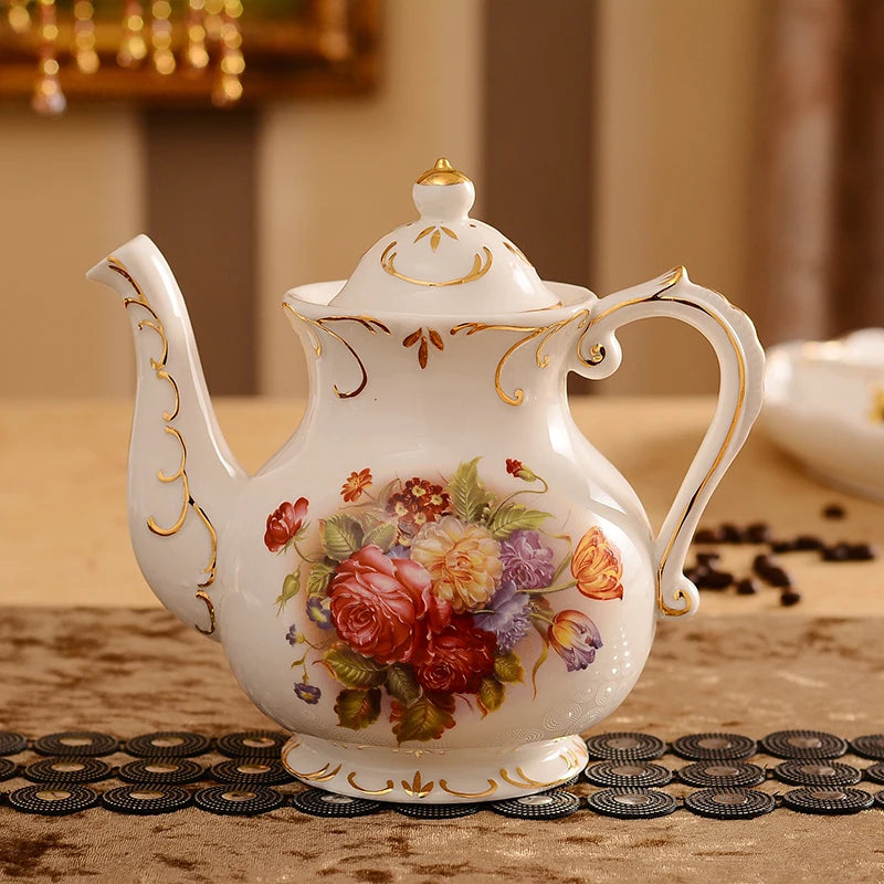 Conjunto De Copo De Café Europeu, Prato Britânico, Cerâmica De Alta Qualidade, Xícara De Chá Preto Ocidental, Chá Da Tarde, Prateleira De Entrega