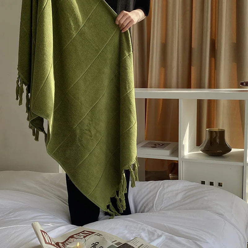 Toalha Majestique de Algodão com Franjas - Casa Ornato