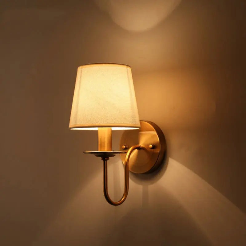 Arandela Elegância de Linho e Cobre - Casa Ornato