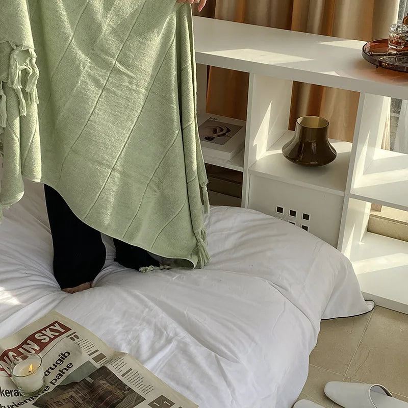 Toalha Majestique de Algodão com Franjas - Casa Ornato