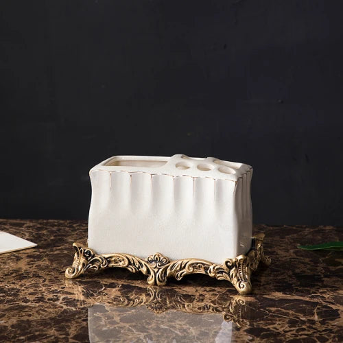 Estilo europeu banheiro de cinco peças terno banheiro suprimentos kit branco produtos de higiene pessoal conjunto casa cerâmica acessórios decorativos