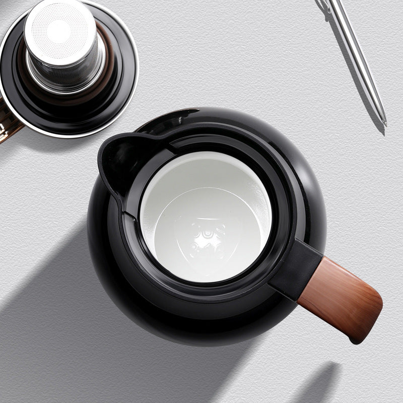 Fanjane chaleira térmica de aço inoxidável 316, para máquina de chá, filtro de chá grande, maior capacidade, 1600ml, garrafa térmica a vácuo