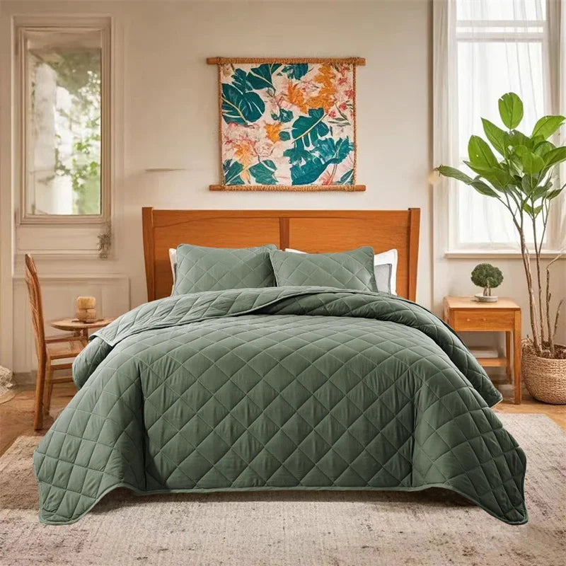 Colcha Acolchoada Luxuosa de Dupla Face - Casa Ornato