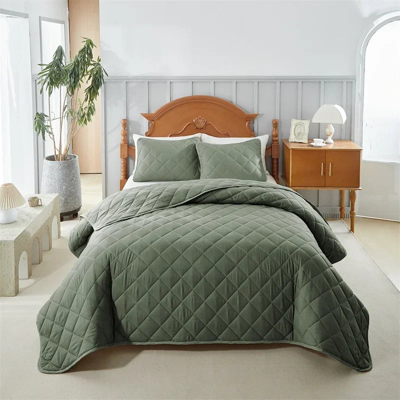 Colcha Acolchoada Luxuosa de Dupla Face - Casa Ornato