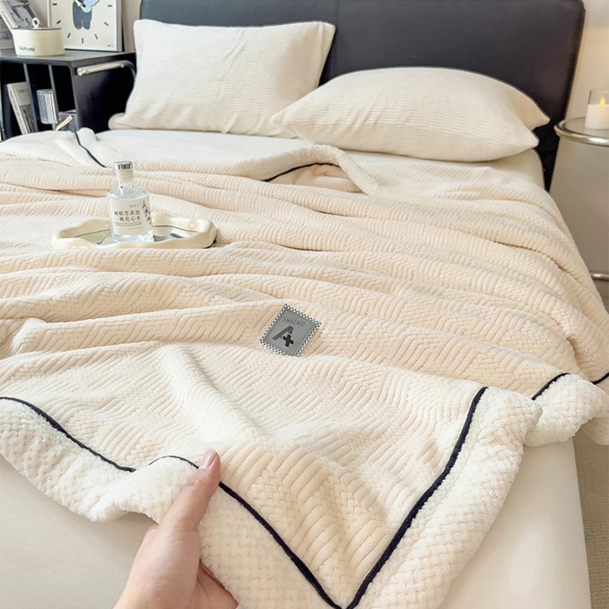 Cobertor de Veludo Coral Elegância - Casa Ornato