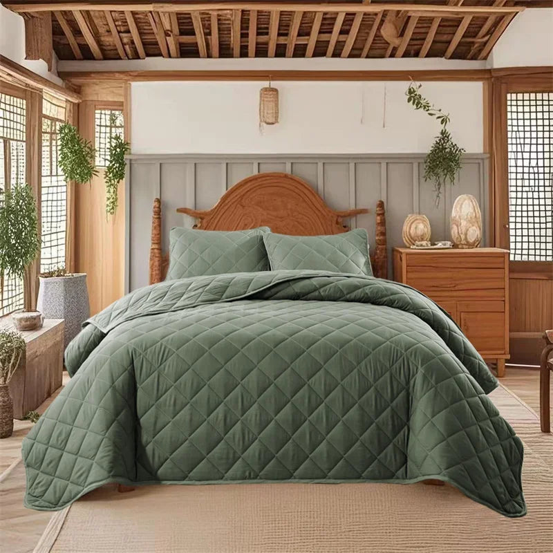 Colcha Acolchoada Luxuosa de Dupla Face - Casa Ornato