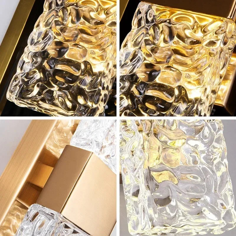 Simples e moderno lâmpada de parede vidro criativo estudo quarto cama luz luxo decoração corredor sala estar fundo parede luzes led