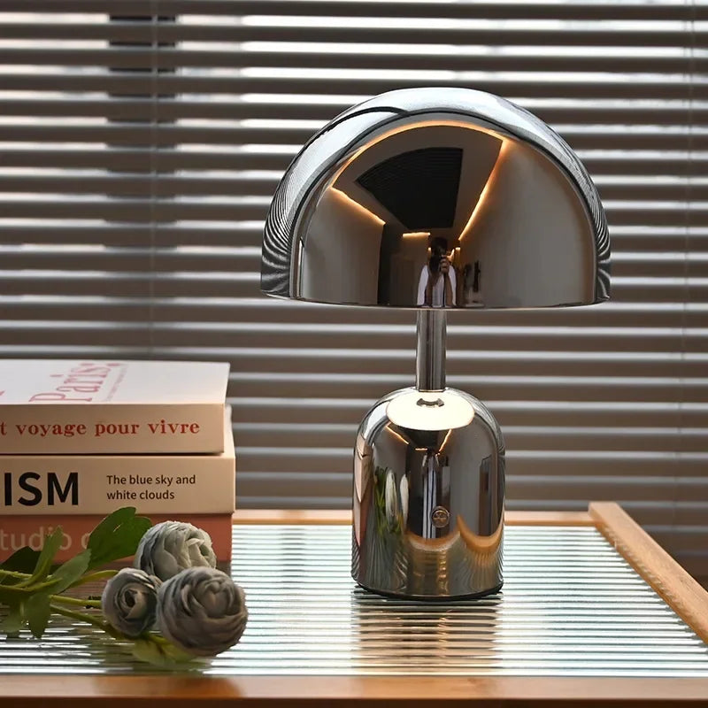 Lumière d'Or - Luminária de Mesa Cogumelo de Luxo - Casa Ornato