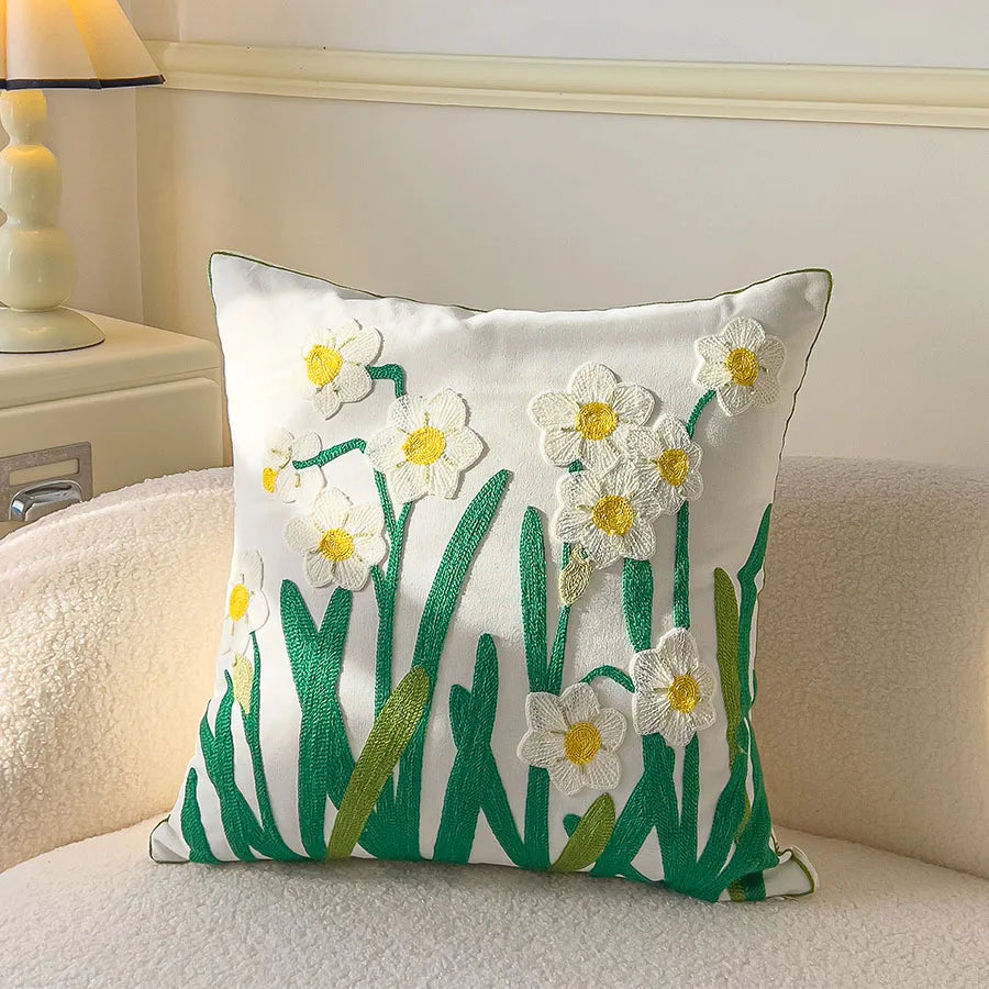 Novo estilo de almofada de sofá cor almofada sala de estar moderna capa de almofada simples (não inclui núcleo de travesseiro) 45x45cm