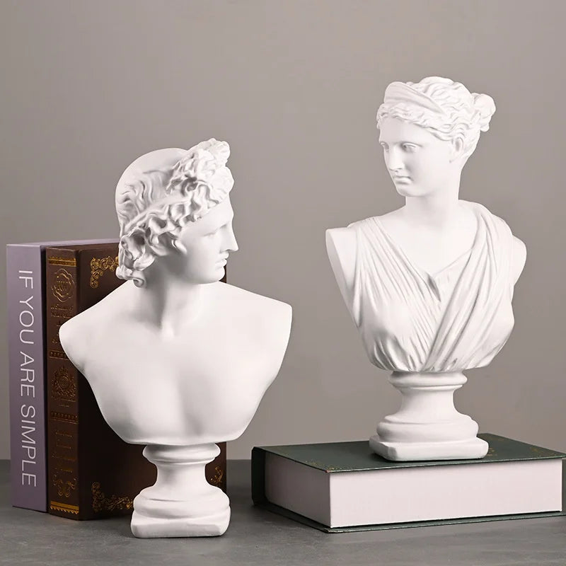 Mitologia grega antiga apollo estatueta artemis estátua escultura decoração criativa casa nordic sala de estar arte