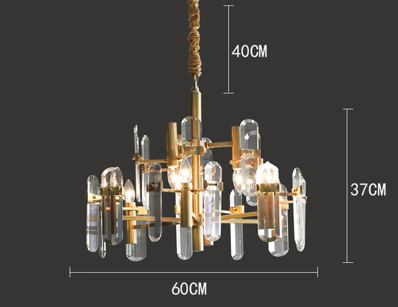 Decoração Home Luzes Pingente, Luxo Cristal, Sala Lustre, Sala de jantar Lâmpada, Luz de teto, Iluminação Interior