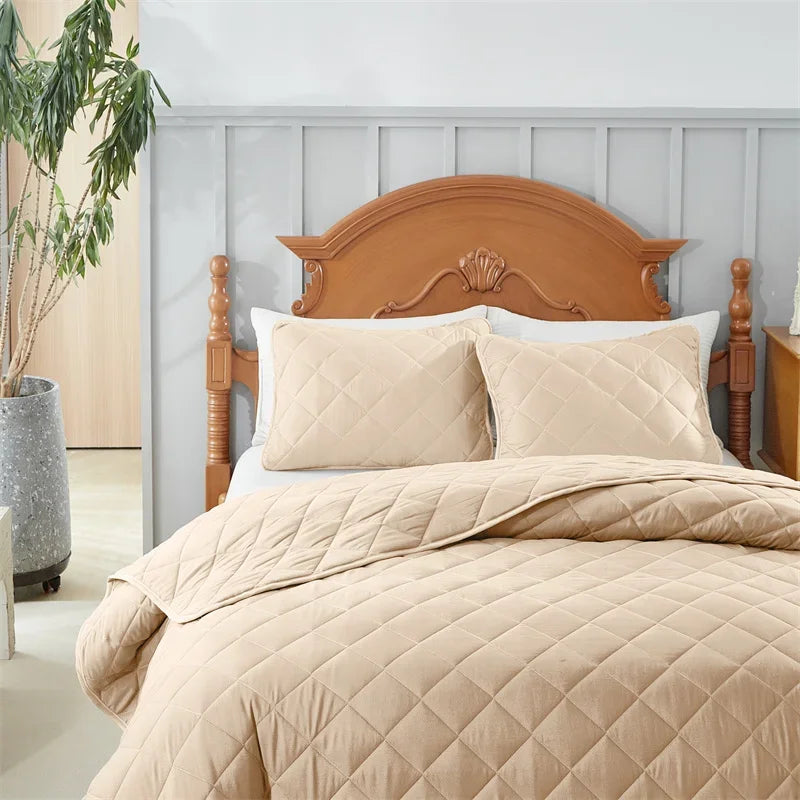 Colcha Acolchoada Luxuosa de Dupla Face - Casa Ornato