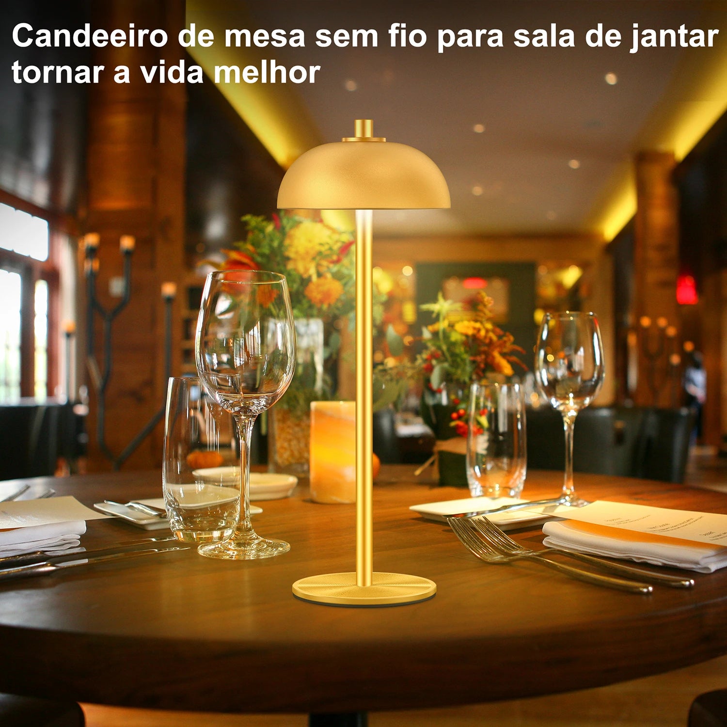 SUBORT Candeeiro de mesa para quarto Candeeiro de toque sem fios recarregável Candeeiro de campismo Cogumelo Criativo Candeeiro de ambiente Luz de ambiente USB-C Candeeiro de mesa