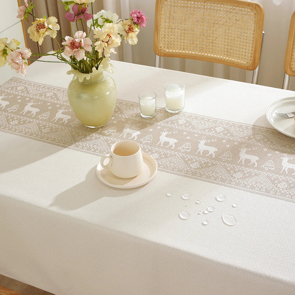Battilo vintage retângulo toalha de mesa de linho capa de mesa à prova dwaterproof água resistente a manchas para mesa de jantar decoração da cozinha
