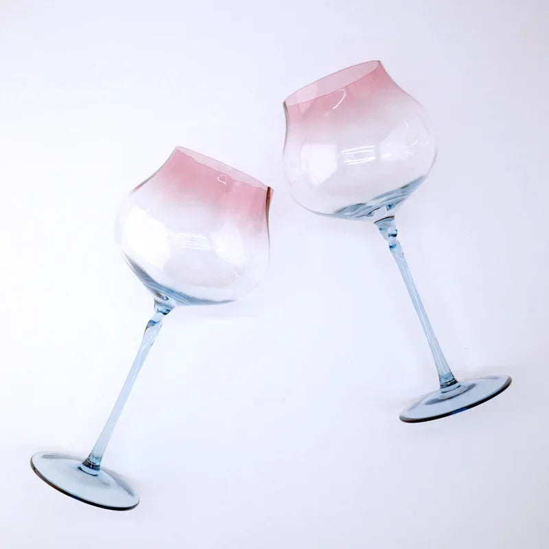 Taças de Vinho Tinto de Cristal com Gradiente - 750ml - Casa Ornato