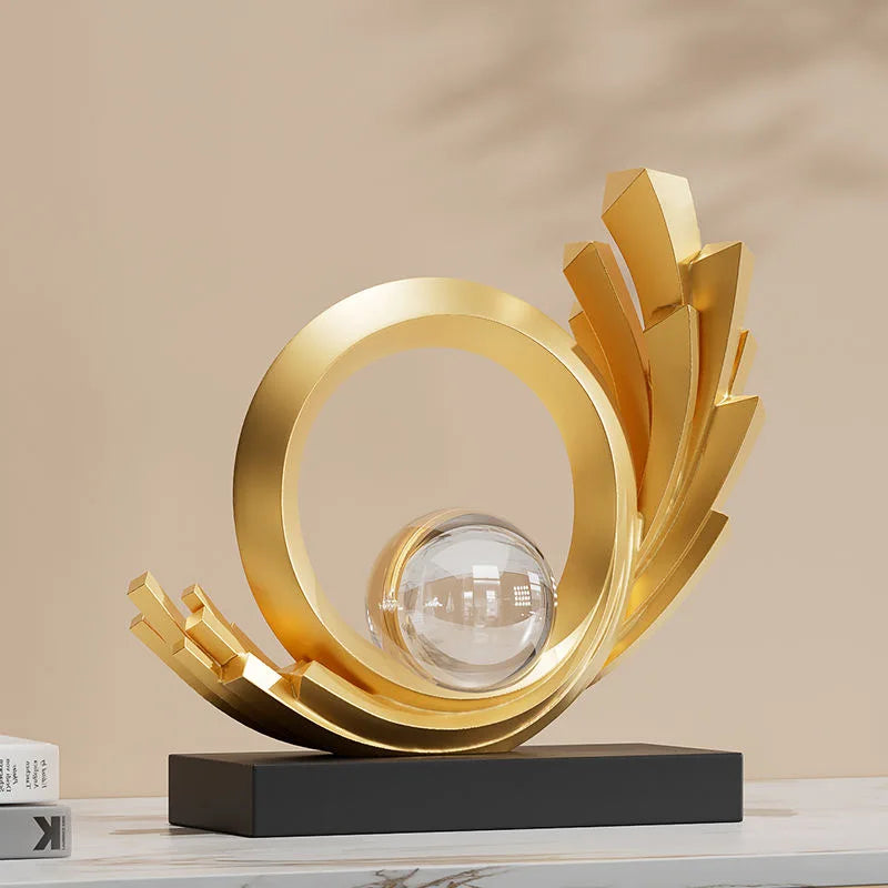 Estatueta colecionável de 1 peça, armário de vinho simples e moderno, luxo acessível, sala de estar elegante, hall de entrada, escritório, decoração elegante atmosférica e elegante, inauguração de casa, presente de abertura