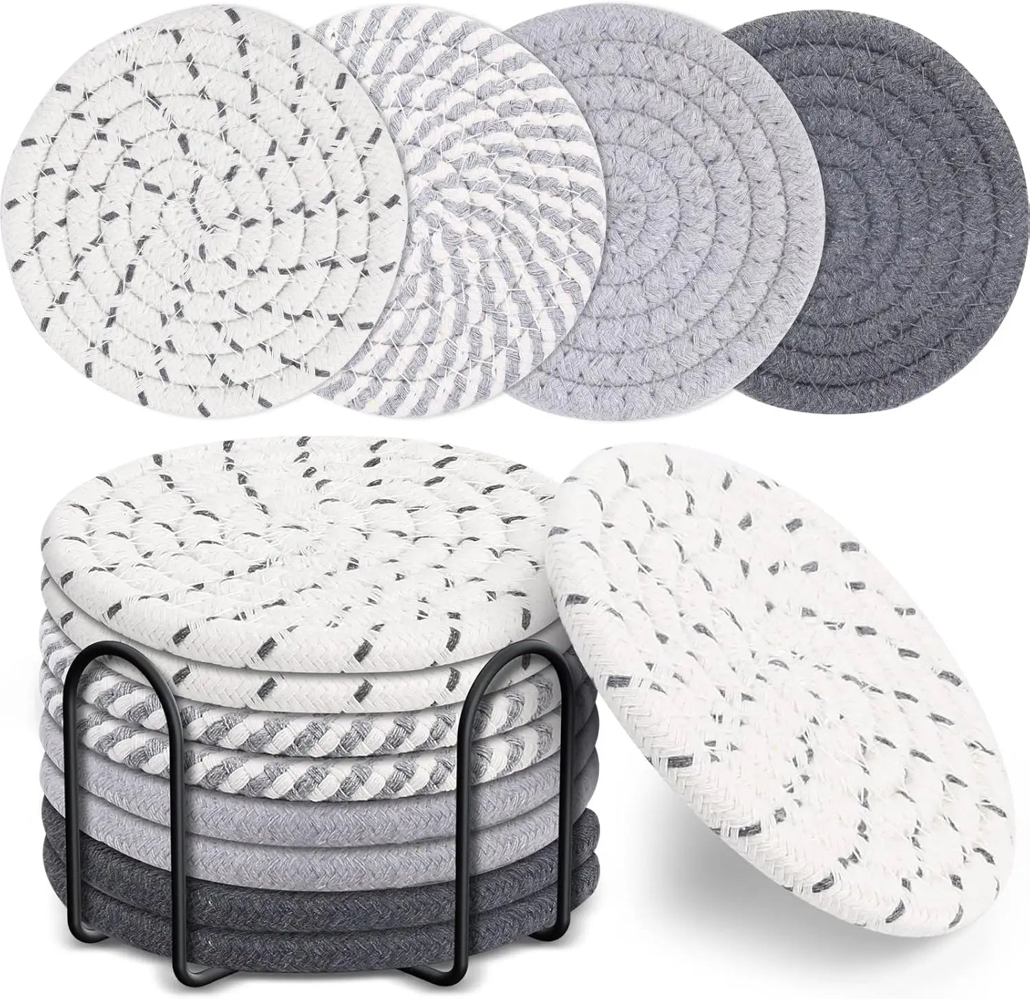 Conjunto de Porta-Copos Raízes Nobres - 8 peças + Suporte - Casa Ornato