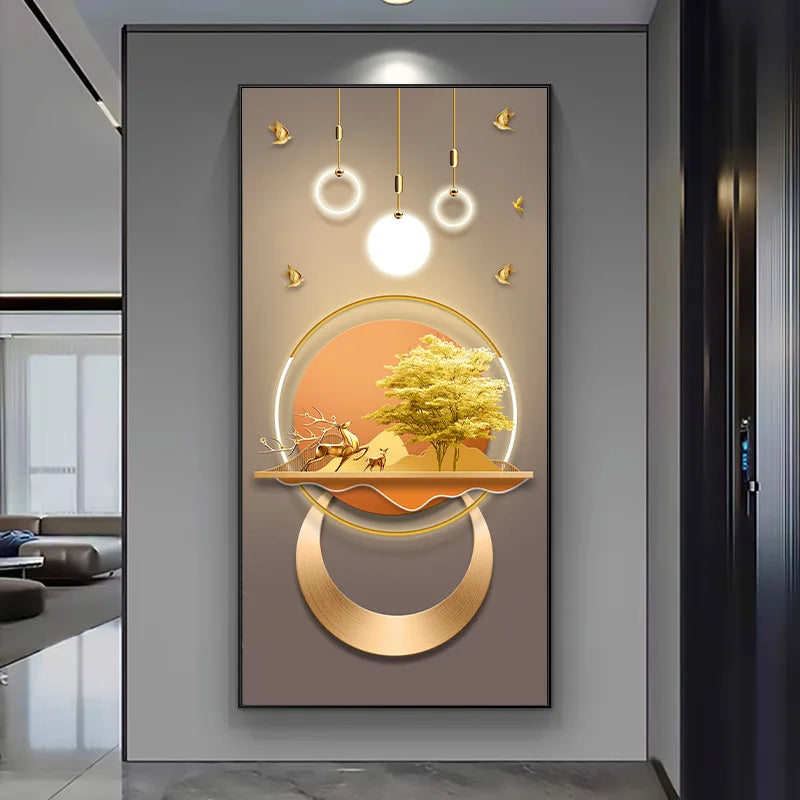 Pintura em Tela de Estátua Moderna - Casa Ornato