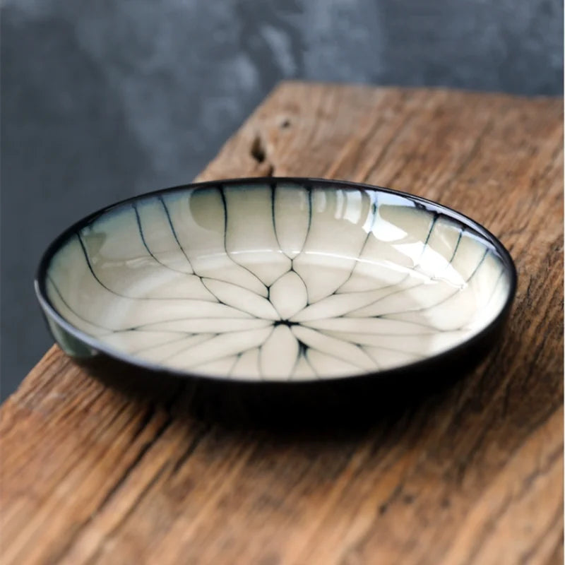 Prato japonês para sushi, tipo japonês, com substituição de cerâmica, para restaurante, bandeja para lanche