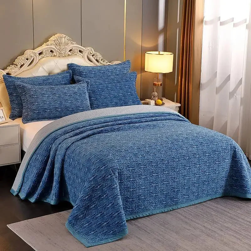 Conjunto de Cama Veludo Tingido Elegância Imperial - Casa Ornato