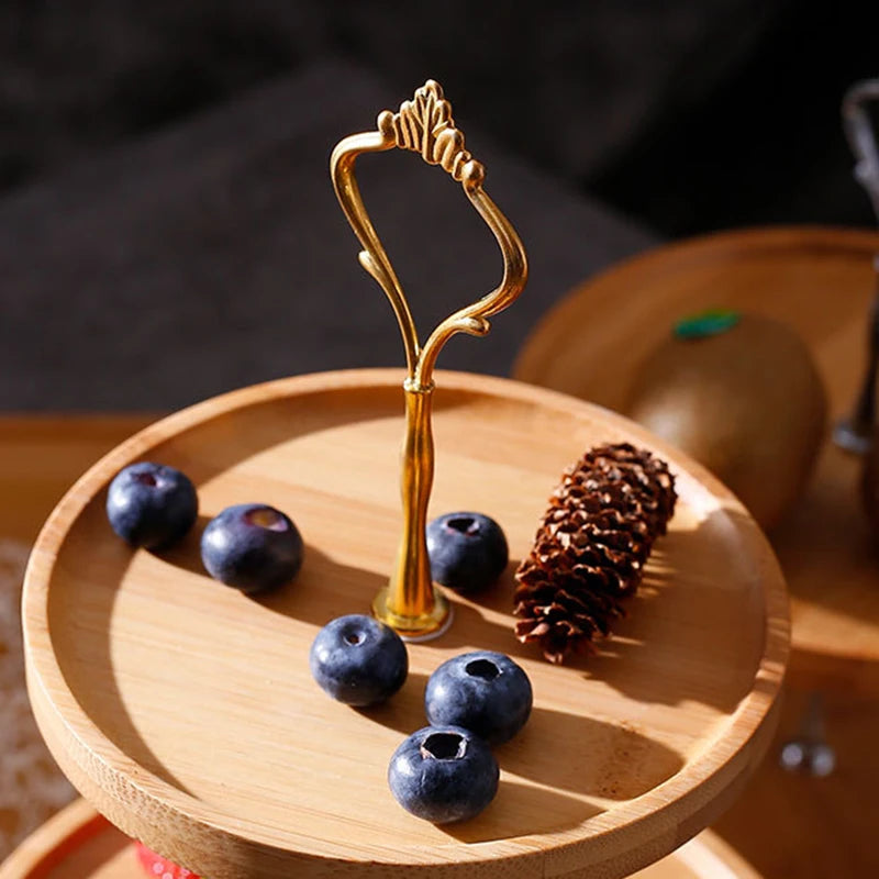 Dueto Gourmet - Porta Sobremesas em Madeira Dupla Camada - Casa Ornato