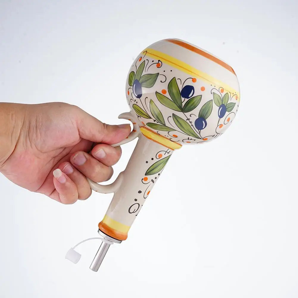 Culinaire Élégance - Dispenser de Azeite em Cerâmica 700ml - Casa Ornato