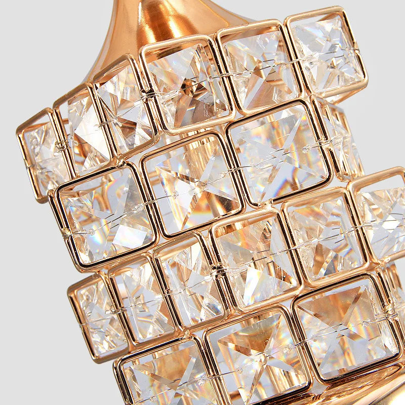 Candeeiro De Mesa De Cristal Moderno, Estilo Europeu, Idéias De Presente De Casamento De Luxo, Lâmpada De Quarto Doce, Decoração De Casa Dourada
