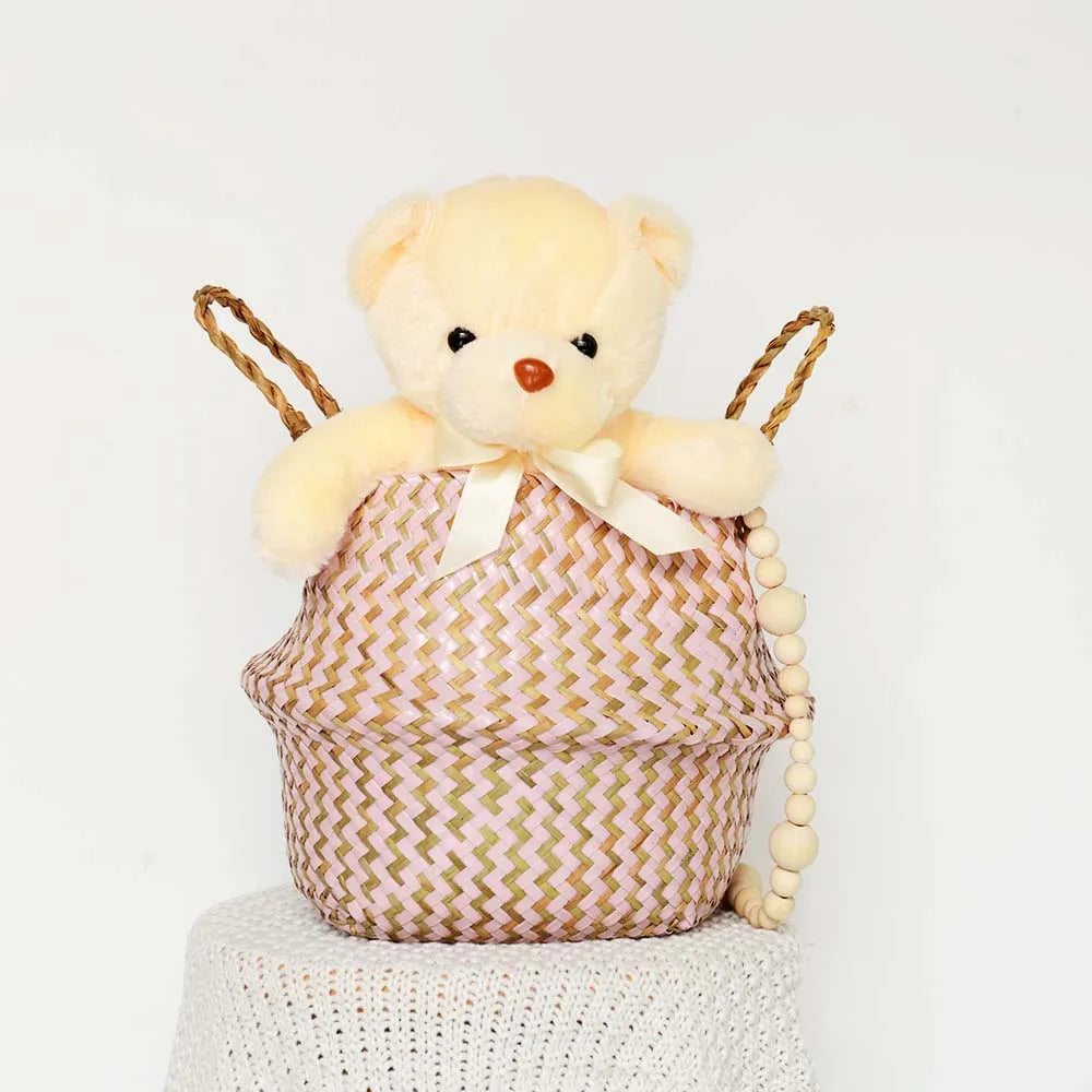 Cesta de Vime Artesanal Boho Elegance - Casa Ornato