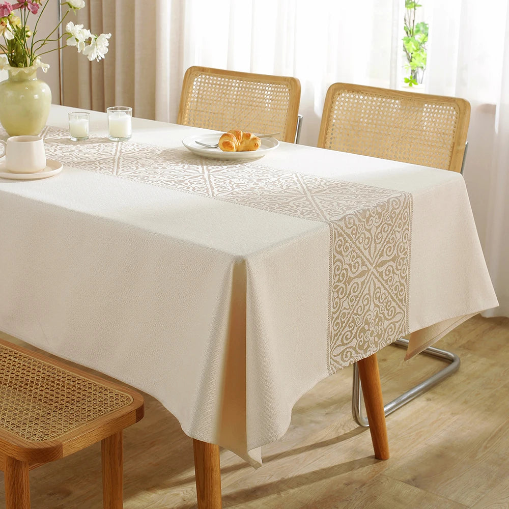 Battilo vintage retângulo toalha de mesa de linho capa de mesa à prova dwaterproof água resistente a manchas para mesa de jantar decoração da cozinha