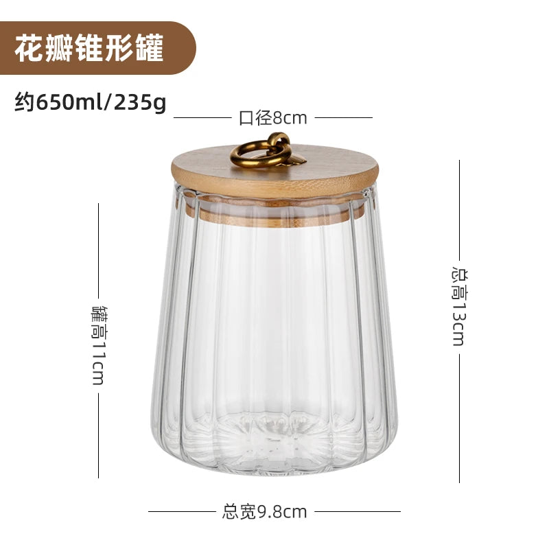 Frasco de Vidro Elegante 750ml para Armazenamento - Casa Ornato