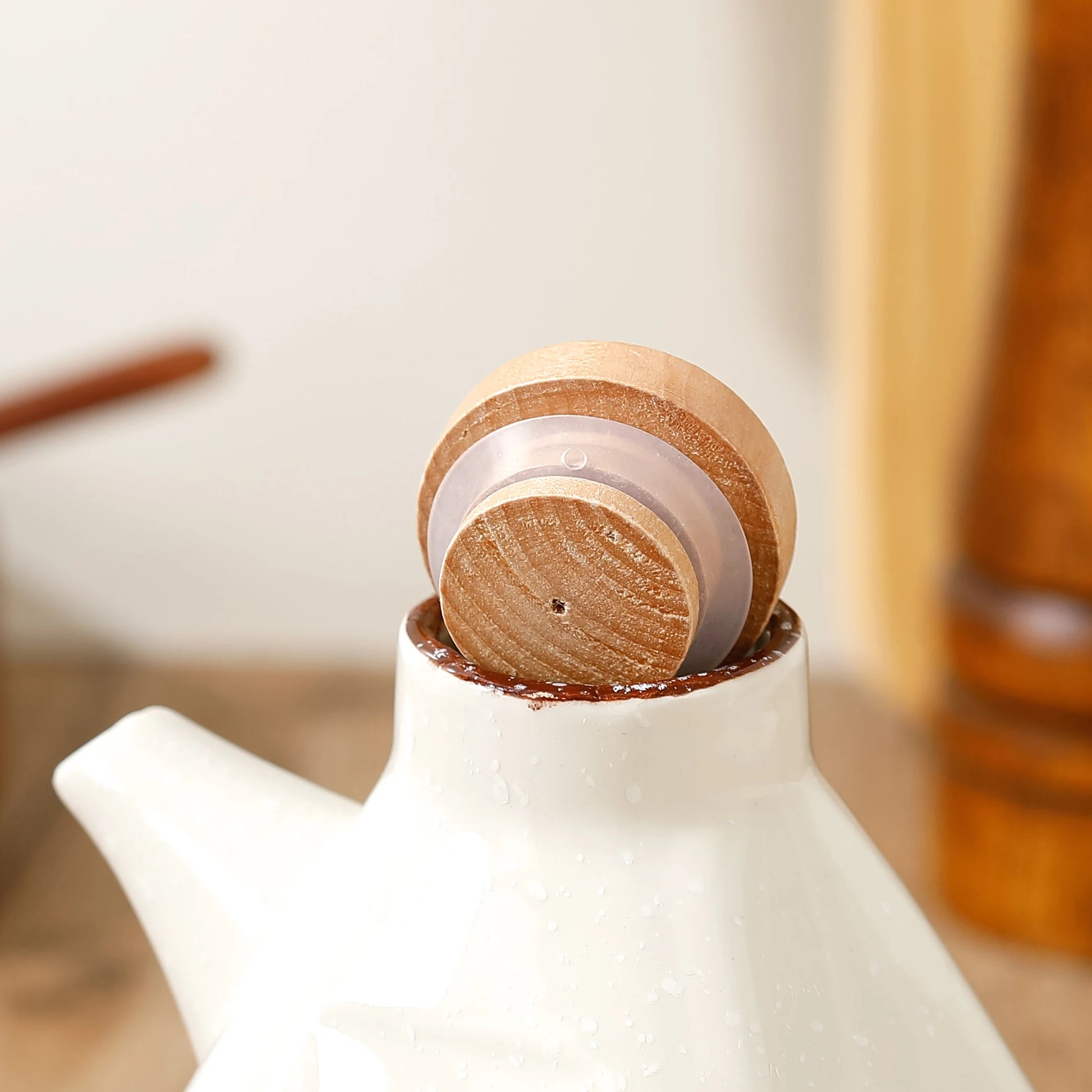 Garrafa de Cerâmica Retro para Temperos - Grande Capacidade - Casa Ornato