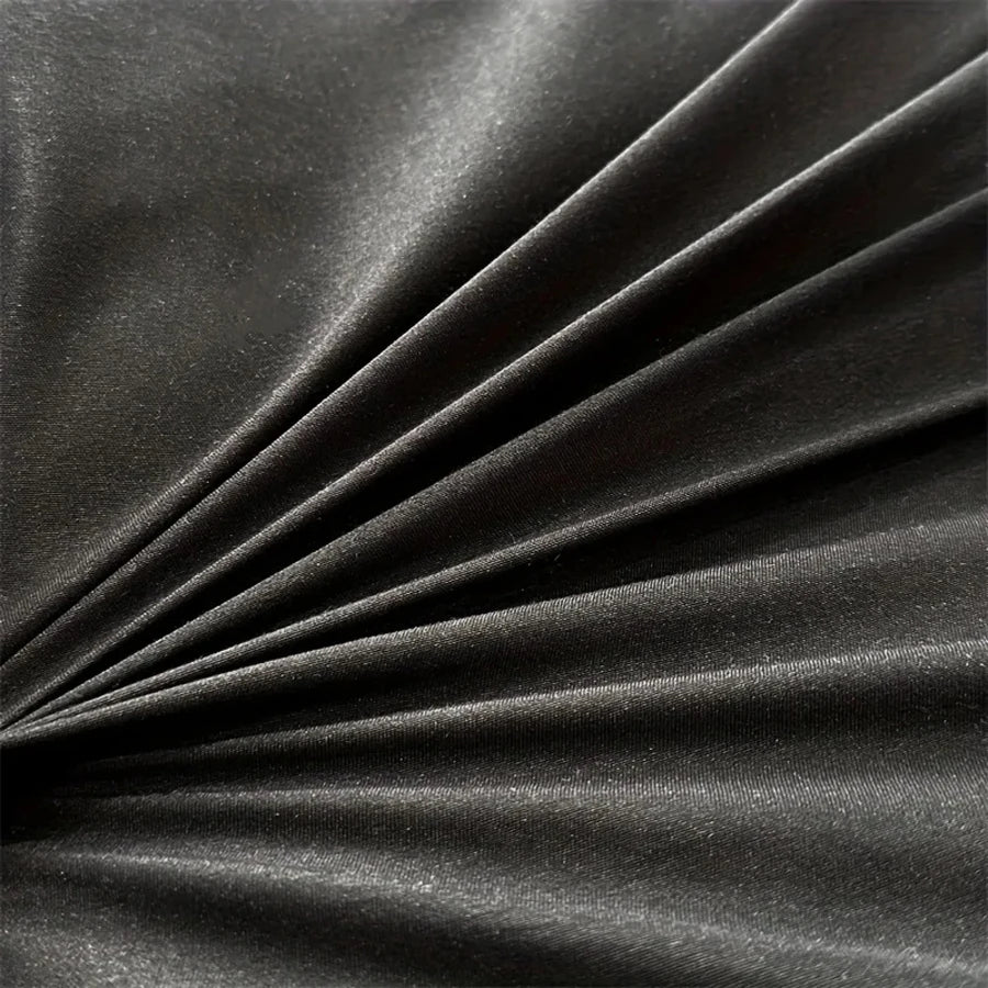 Capa de Edredom WOSTAR Luxo Preto e Branco King Size - Casa Ornato