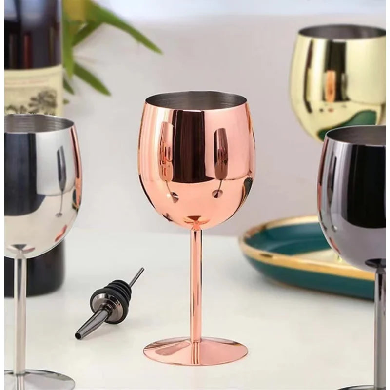 Cálice Inquebrável de Aço Inoxidável 520ml para Festas - Casa Ornato