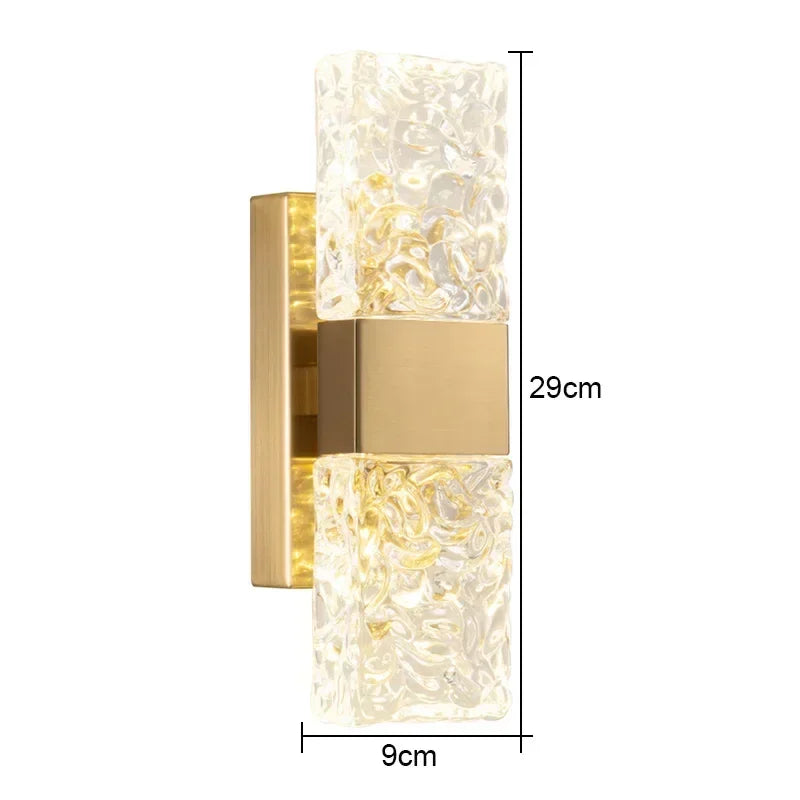 Simples e moderno lâmpada de parede vidro criativo estudo quarto cama luz luxo decoração corredor sala estar fundo parede luzes led