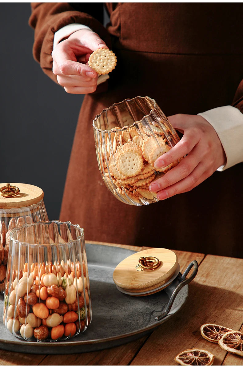 Frasco de Vidro Elegante 750ml para Armazenamento - Casa Ornato