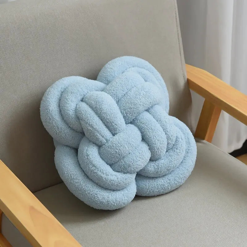 Almofada Decorativa de Nó em Pelúcia - Casa Ornato