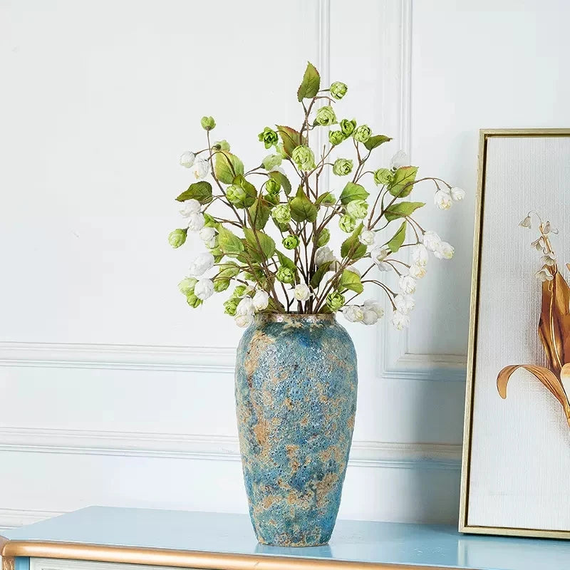 Vaso de Cerâmica Artesanal Estilo Retrô - Casa Ornato