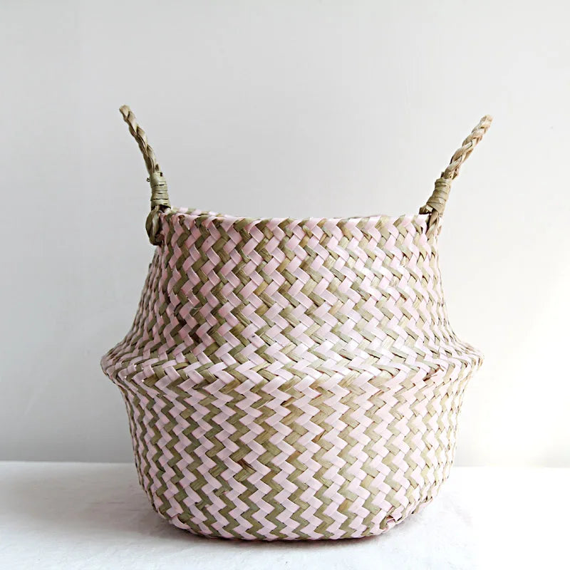 Cesta de Vime Artesanal Boho Elegance - Casa Ornato