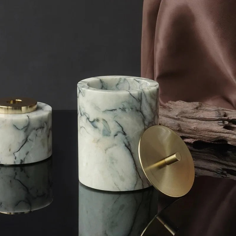 Esmeralda fria mármore natural conjunto de banheiro luxo pedra sabão cotonetes frasco reed difusor vaidade bandeja acessórios do banheiro conjunto