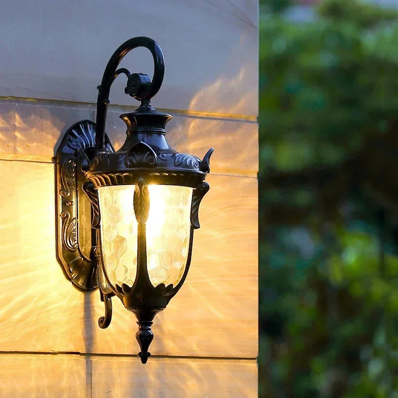 Luminária de Parede Villa Europa – Design Retrô em Vidro e Alumínio - Casa Ornato