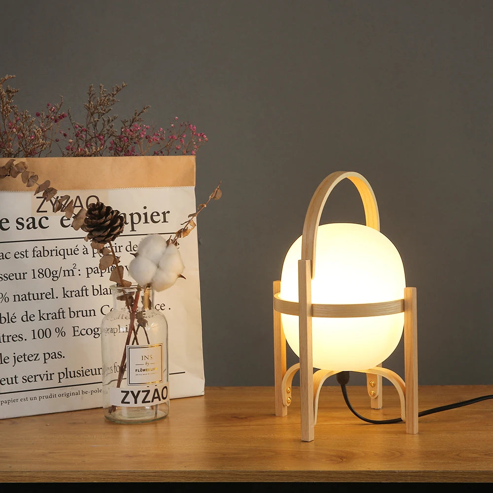 Madeira led lâmpada de mesa sala estar estudo quarto lâmpada cabeceira casa deco moderno simples candeeiro mesa estudante dormitório luminária