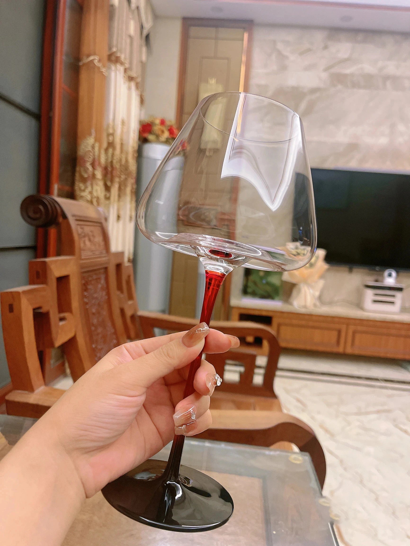 Conjunto De Vidro De Vinho Tinto De Alto Valor, Grande Capacidade Bar Térmicas, Vidro De Cristal Alto, Casa Copos De Champanhe, Alto Valor, 720ml