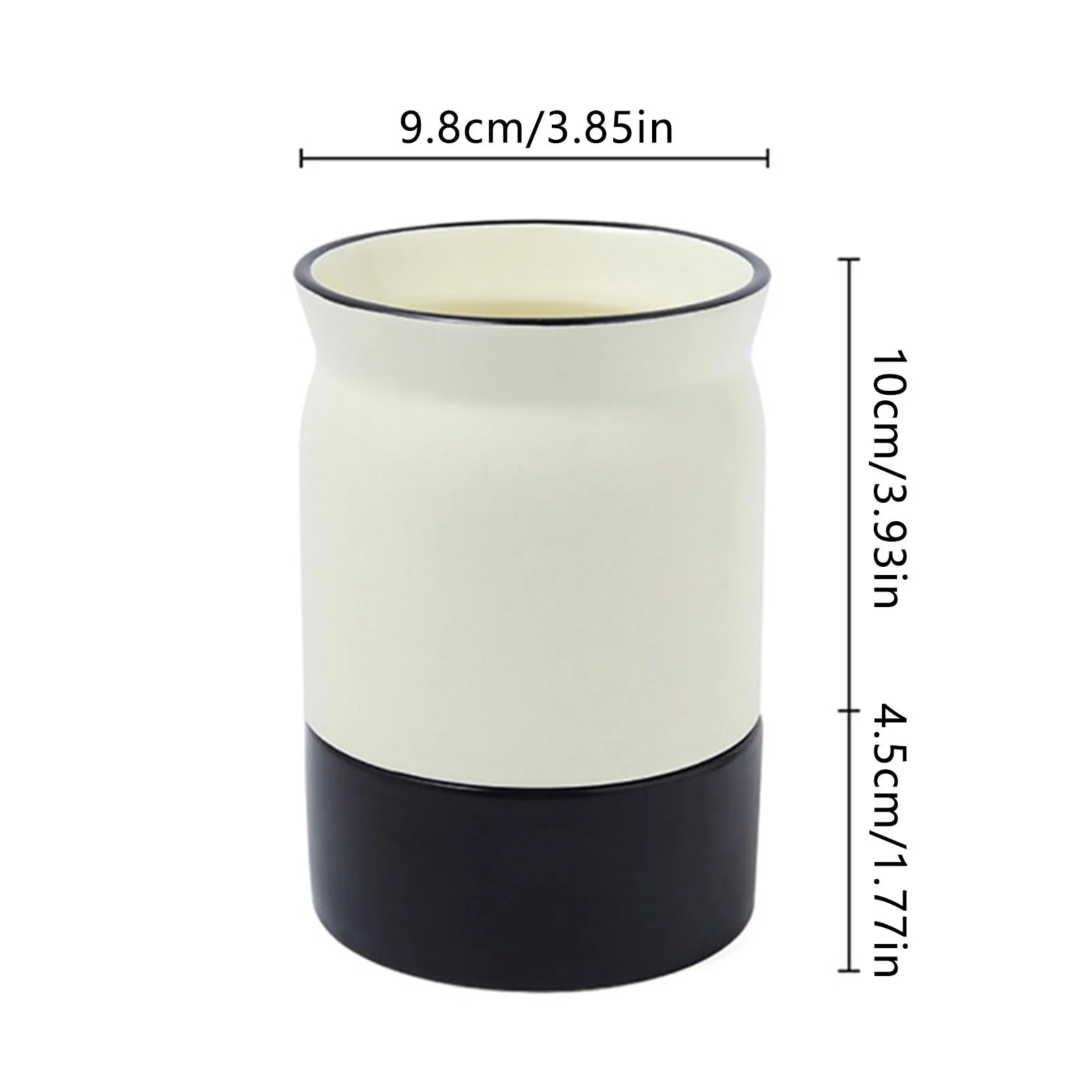 Suporte De Talheres De Cerâmica Com Dreno Hole Design, Talheres Organizador, Adequado Para Piqueniques Ao Ar Livre