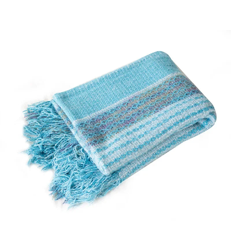Modelo de quarto cobertor de malha bohemia capa de sofá nap cama cobertor lance decoração para casa capa hotel cama final toalha colcha quente